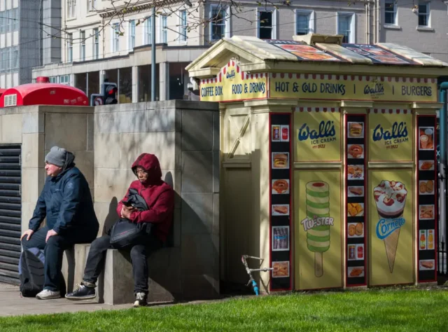 Repurposed Polis box on Princes street, Edinburgh