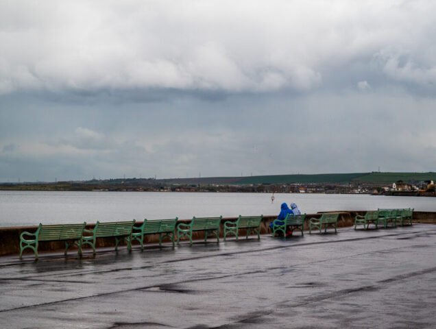 A wet Portobello Promenade, Edinburgh
