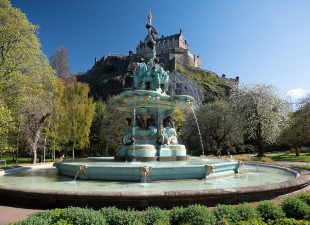 Ross Fountain in Princes Street Gardens West