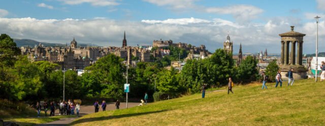 Edinburgh City Centre and Old Town from Calton Hill