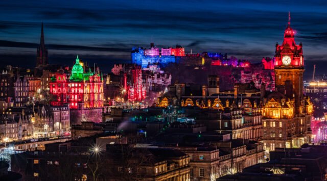 View from Calton Hill, Edinburgh, in Late December