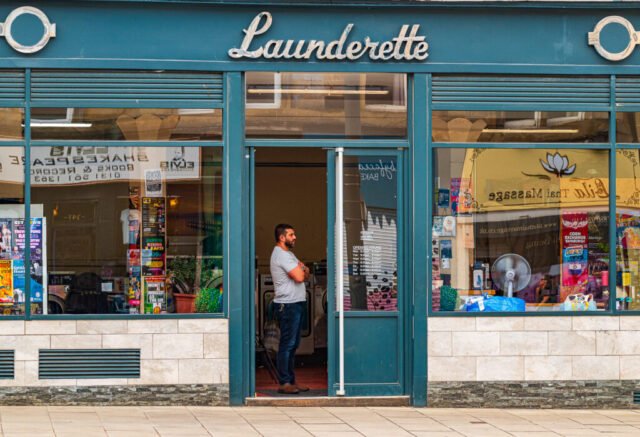 Launderette on Leith Walk, Edinburgh
