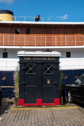 Repurposed Polis box on The Shore, Leith, Edinburgh