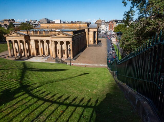 National Gallery from Market Street, Edinburgh