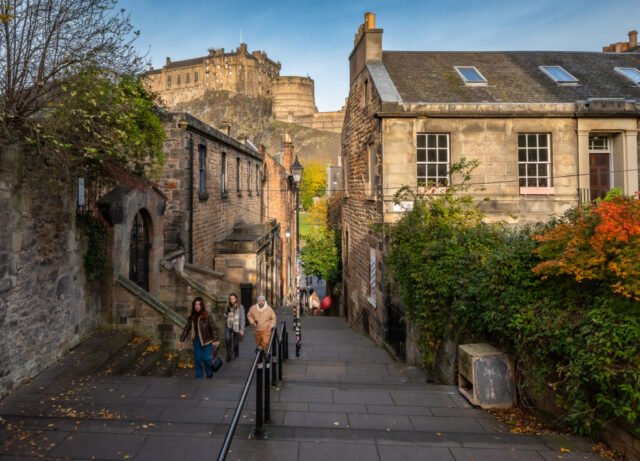 The Vennel steps to the Grassmarket, Edinburgh