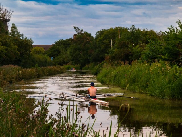 Rower on the Union Canal