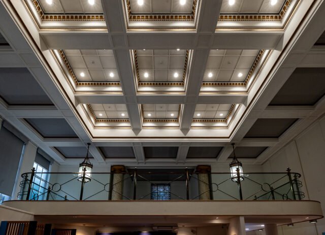 Mezzanine and ceiling of TSB bank on Hanover Street